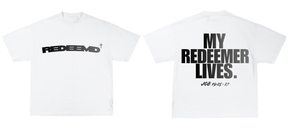 REDEEMD RESURRECTION BOX-FIT TEE (WHITE)